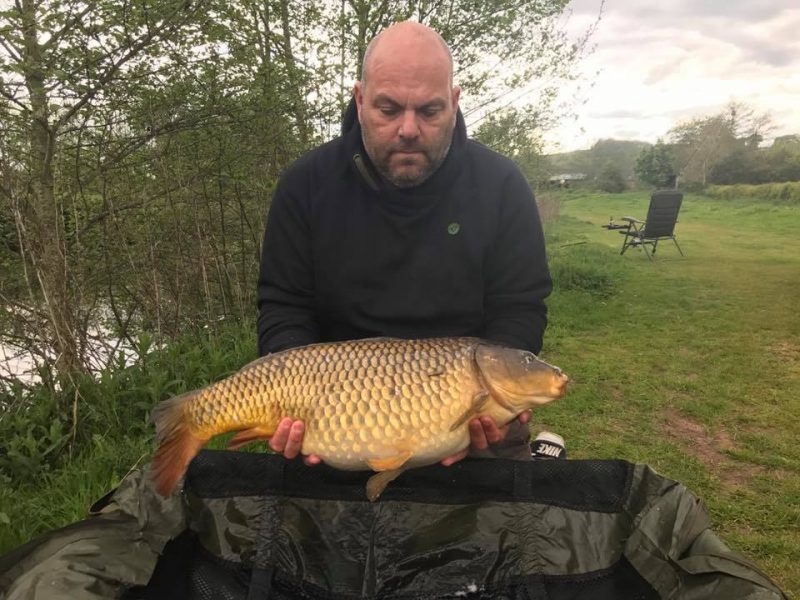 A photo of Adrein Wildin with a 19lb common carp