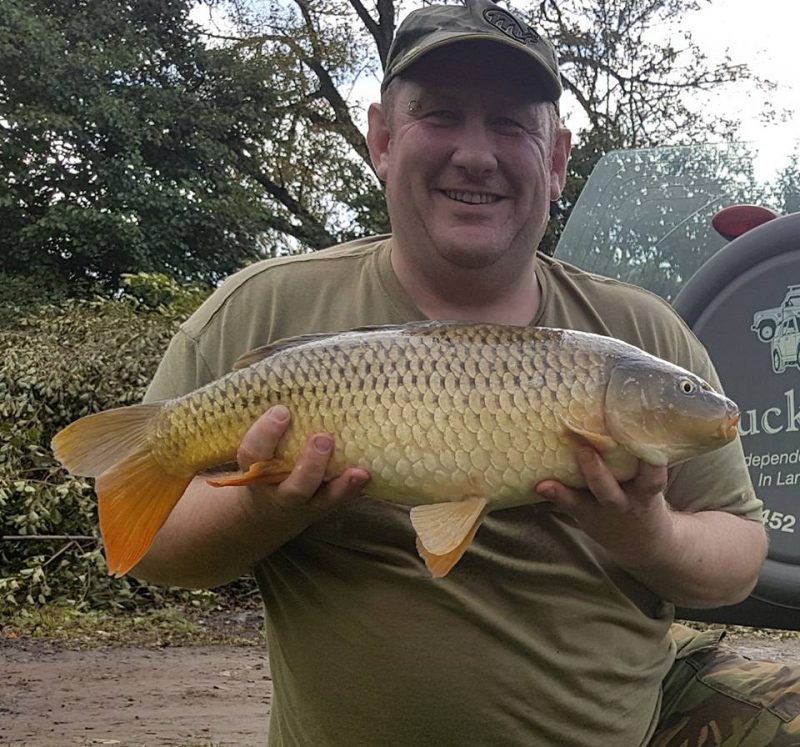 Neil with a carp from the match lake.